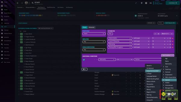 advanced fm staff search filter