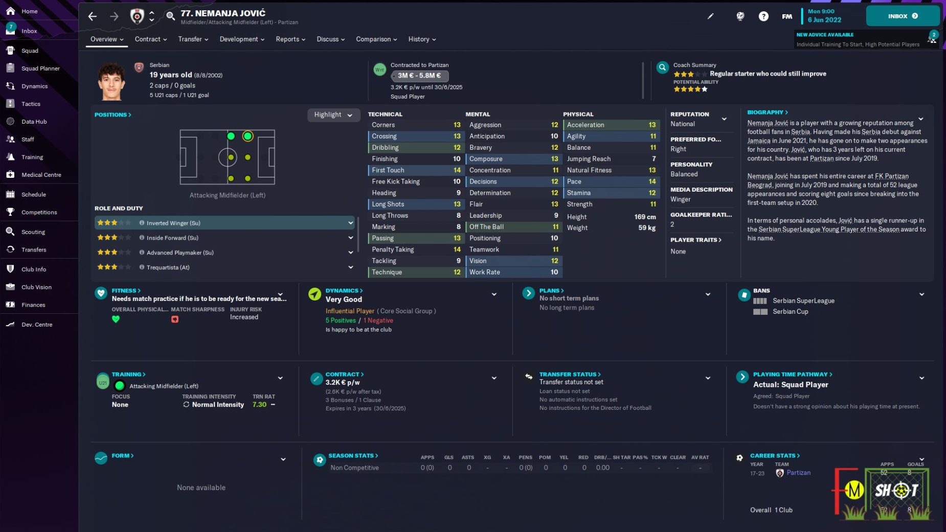 nemanja jovic football manager