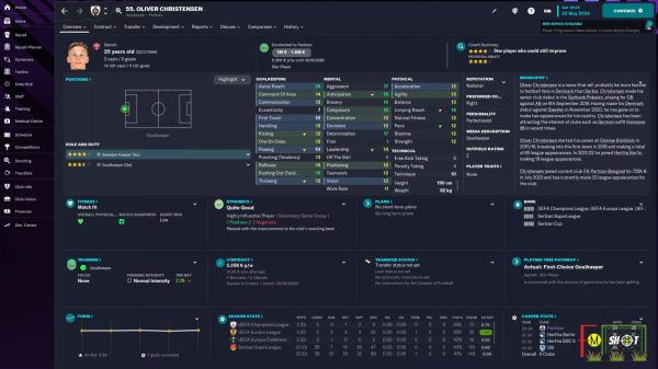 oliver christensen football manager